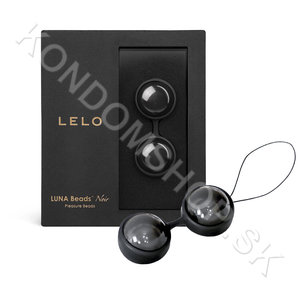 Lelo Luna Beads Noir + LELO lubrikačný gél 75ml zadarmo
