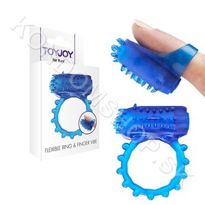ToyJoy Flexible Ring & Finger Vibe vibračný krúžok