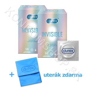 Durex letný balíček Invisible Superthin + uterák zdarma