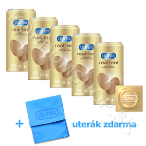 Durex letný balíček Real Feel 50ks + uterák zdarma