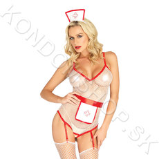 Lola erotický kostým zdravotná sestra One Size