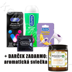 Durex balíček + sviečka Air Wick