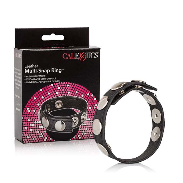 E-shop CalExotics Leather Multi-Snap Ring kožený krúžok na penis