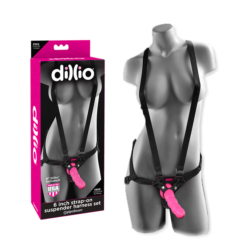 E-shop Dillio 6 Inch Strap-on Suspender Harness set dildo a postroj