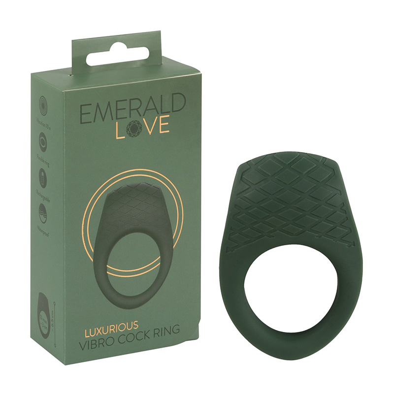 E-shop Emerald Love Luxurious Vibro Ring