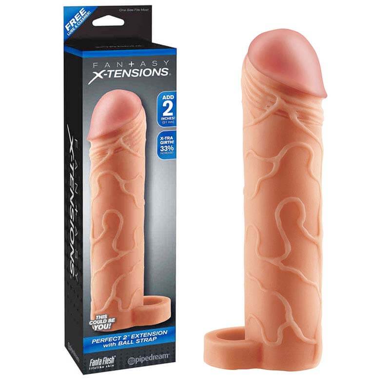 E-shop Fantasy X-tensions Perfect 2" Extension with Ball Strap návlek na penis