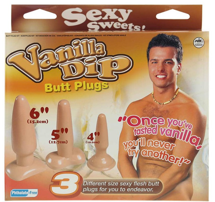 E-shop Vanilla Dip 3 dielny set anal plug