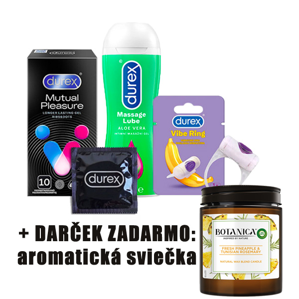 E-shop Durex balíček + sviečka Air Wick