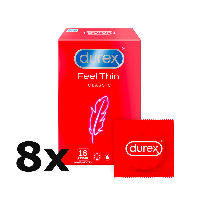 E-shop Durex Feel Thin krabička SK distribúcia 144 ks