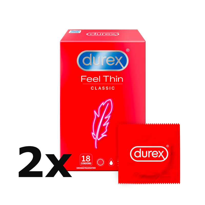 E-shop Durex Feel Thin krabička SK distribúcia 36 ks