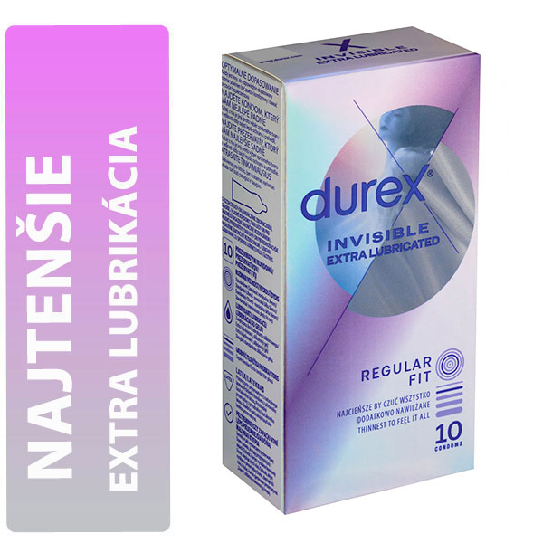 E-shop Durex Invisible Extra Lubricated krabička SK distribúcia