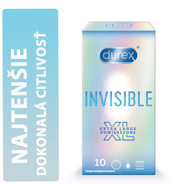 E-shop Durex Invisible XL extra large krabička