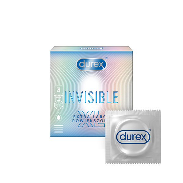 E-shop Durex Invisible XL extra large krabička 3 ks