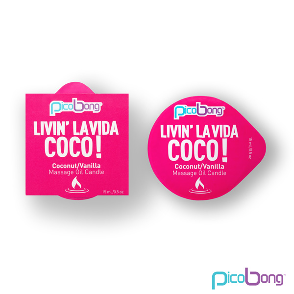 E-shop PicoBong Kokos & Vanilka masážna sviečka 15 ml