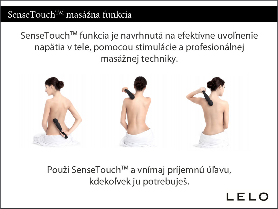 LELO Smart Wand Medium s funkciou Sense Touch zabezpečuje profesionálnu masáž