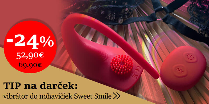 Tip na valentínsky darček Sweet Smile vibrátor do nohavičiek