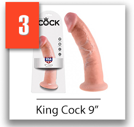 realistické dildo pipedream king cock 9 palcove
