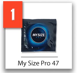 My size pro extra male kondómy 47mm