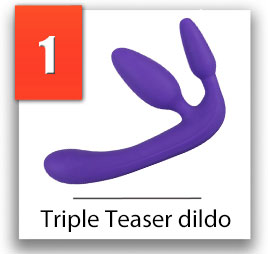 triple teaser obojstranné dildo