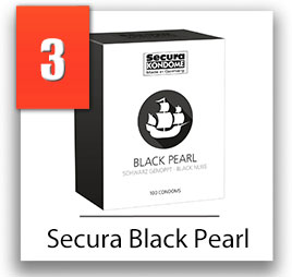 secura black pearl čierne kondómy