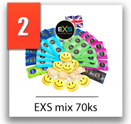 EXS sexpert mix balíček kondómov 70ks