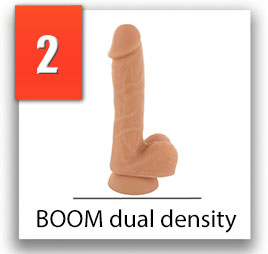 silikónové dildo boom dual density