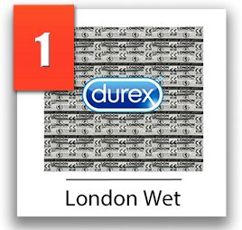 Durex London Wet štandardné kondómy