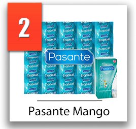 Pasante Mango aromatizované kondómy